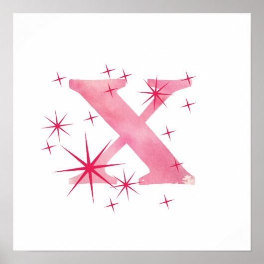 Aquarell X Poster (Vorne)