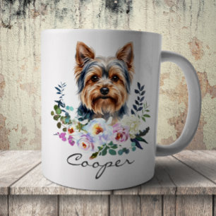 Aquarell Yorkshire Terrier Kaffeetasse