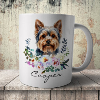 Aquarell Yorkshire Terrier Kaffeetasse