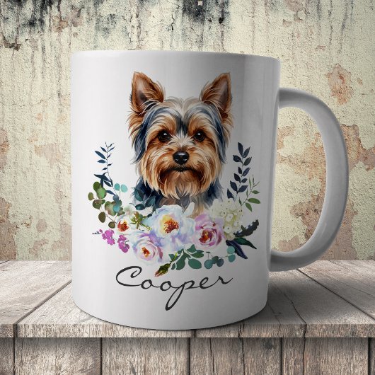 Aquarell Yorkshire Terrier Kaffeetasse