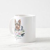 Aquarell Yorkshire Terrier Kaffeetasse (Vorderseite Links)