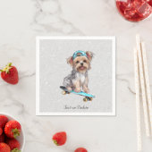 Aquarell Yorkshire Terrier Servietten (Beispiel)