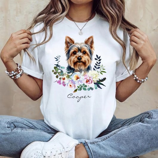 Aquarell Yorkshire Terrier T-Shirt