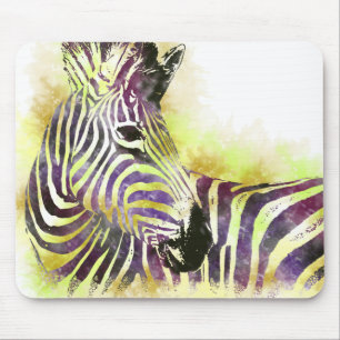Aquarell Zeba Mousepad
