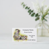 Aquarell Zeba Visitenkarte (Stehend Vorderseite)