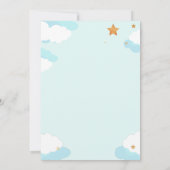 Aquarell zebra Dschungel Tier Babydusche Junge Einladung (Rückseite)