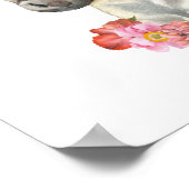 Aquarell Zebra, Safari Kinderzimmer Dekoration, Ki Poster (Ecke)