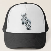Aquarell Zebra Truckerkappe (Vorderseite)