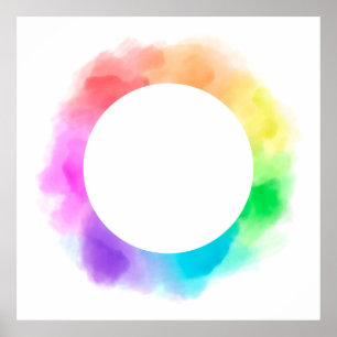 Aquarell zeichnend Hintergrund Poster