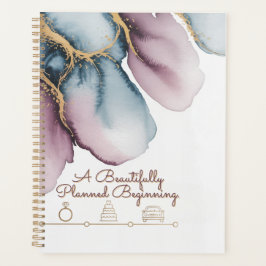 Aquarell-Zeitstrahl | Künstlerisches Hochzeitsdesi Planer