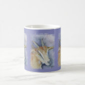 Aquarell-Ziege/Kind Kaffeetasse (Mittel)