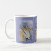 Aquarell-Ziege/Kind Kaffeetasse (Links)