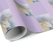 Aquarell-Ziegen-Packpapier Geschenkpapier (Rolleneckpunkt)