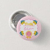 Aquarell-Zitrone Absolventenparty Klasse 26 Button (Vorne & Hinten)