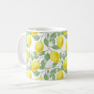 Aquarell-Zitrone Kaffeetasse