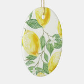 Aquarell-Zitrone Keramikornament (Rechts)