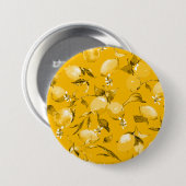 Aquarell-Zitronen 10 Button (Vorne & Hinten)