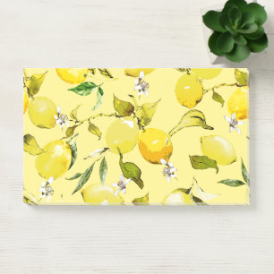 Aquarell Zitronen 15 Post-it Klebezettel