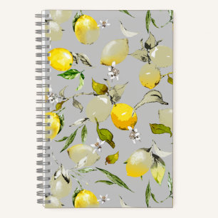 Aquarell Zitronen 19 Notizblock