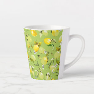 Aquarell-Zitronen 22 Milchtasse