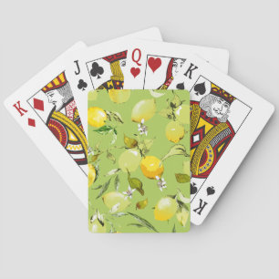Aquarell-Zitronen 23 Spielkarten