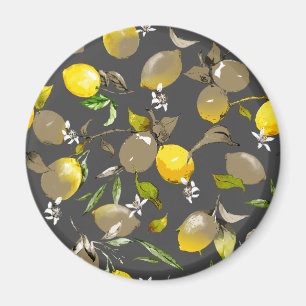 Aquarell-Zitronen 34 Magnet