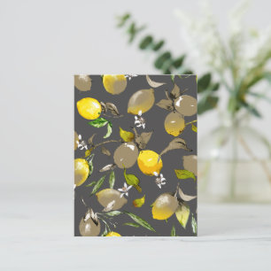 Aquarell Zitronen 35 Feiertagspostkarte