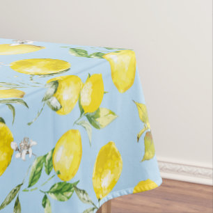Aquarell-Zitronen 4 Tischdecke