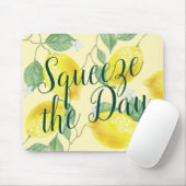 Aquarell-Zitronen drücken den Tag zusammen Mousepad (Mit Mouse)