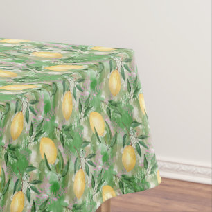 Aquarell Zitronen Frucht Zitrone Natur frisch gelb Tischdecke