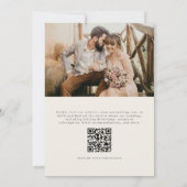 Aquarell-Zitronen-QR-Code-Foto-Hochzeit Einladung (Rückseite)