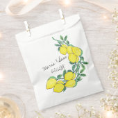 Aquarell-Zitronen-Script-Hochzeit Geschenktütchen (Ausgeschnitten)