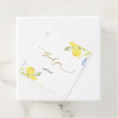 Aquarell-Zitronen Sommer Geschenkanhänger (Beispiel)