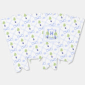Aquarell-Zitronenbaum-Monogrammwappen Geschenkschachtel (Ungeklappt)