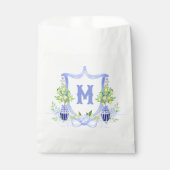 Aquarell-Zitronenbaum-Monogrammwappen Geschenktütchen (Vorderseite)