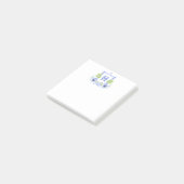 Aquarell-Zitronenbaum-Monogrammwappen Post-it Klebezettel (angewinkelt)