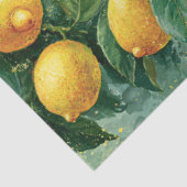 Aquarell-Zitronenhain-Zitrusfrüchte Seidenpapier (Ausschnitt)