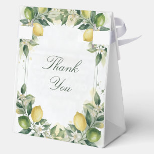 Aquarell-Zitrus-Grüne-Zitrone-Botanische-Hochzeit Geschenkschachtel