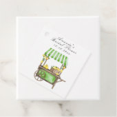 Aquarell-Zitrus-Limonien-Wagen Brausebad Geschenkanhänger (Beispiel)