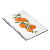 Aquarell-Zitrusfrüchte Orange Zitrone Notizblock (Rechte Seite)