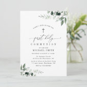 Aquarell zuerst heilige Kommunion Einladung (Stehend Vorderseite)