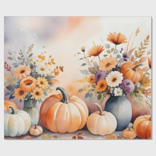 Aquarell zum Feiern des Herbstes Geschenkpapier