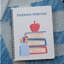 Aquarell Zurück zu Monogramm Name Sketchbook Notizblock