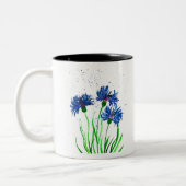 Aquarell Zweifarbige Tasse (Links)