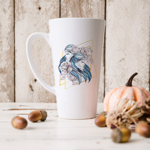 Aquarell Zwillinge Astrologie Sternzeichen Monog Milchtasse