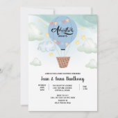 Aquarellabenteuer erwartet die Babydusche Einladung (Vorderseite)