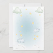 Aquarellabenteuer erwartet die Babydusche Einladung (Rückseite)