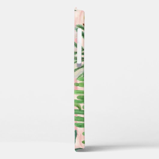 Aquarellamas und Kakteen-Muster. Case-Mate iPhone Hülle (Rückseite / Links)