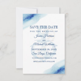 Aquarellanschor Navy Moderne Nautik Save The Date