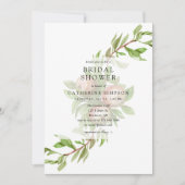 Aquarelläpfel Brautdusche Einladung (Vorderseite)